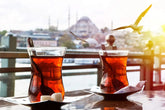 LAV 12er-Set "Klasik" Türkische Teegläser 1 stück "Berry" Zuckeschale, 13-teilig
